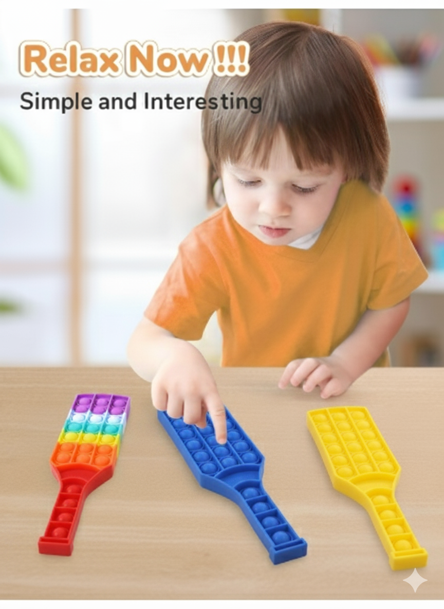 ๐ CRICBABY Cricket Bat Pop It Toy โ Stress Relief Meets Cricket Fun!