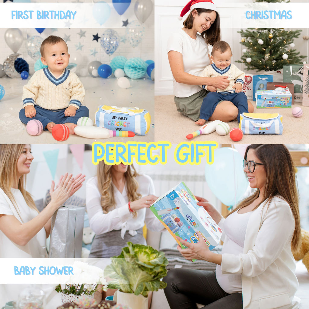 My First Cricket Kit + Organic Cotton Cricket Jumper