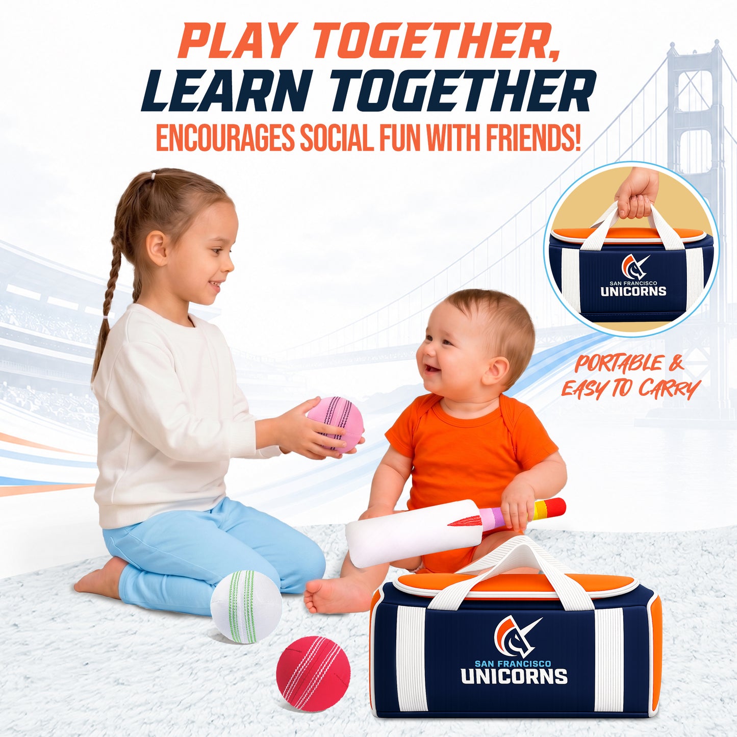 My First Cricket Kit - San Francisco Unicorns Edition
