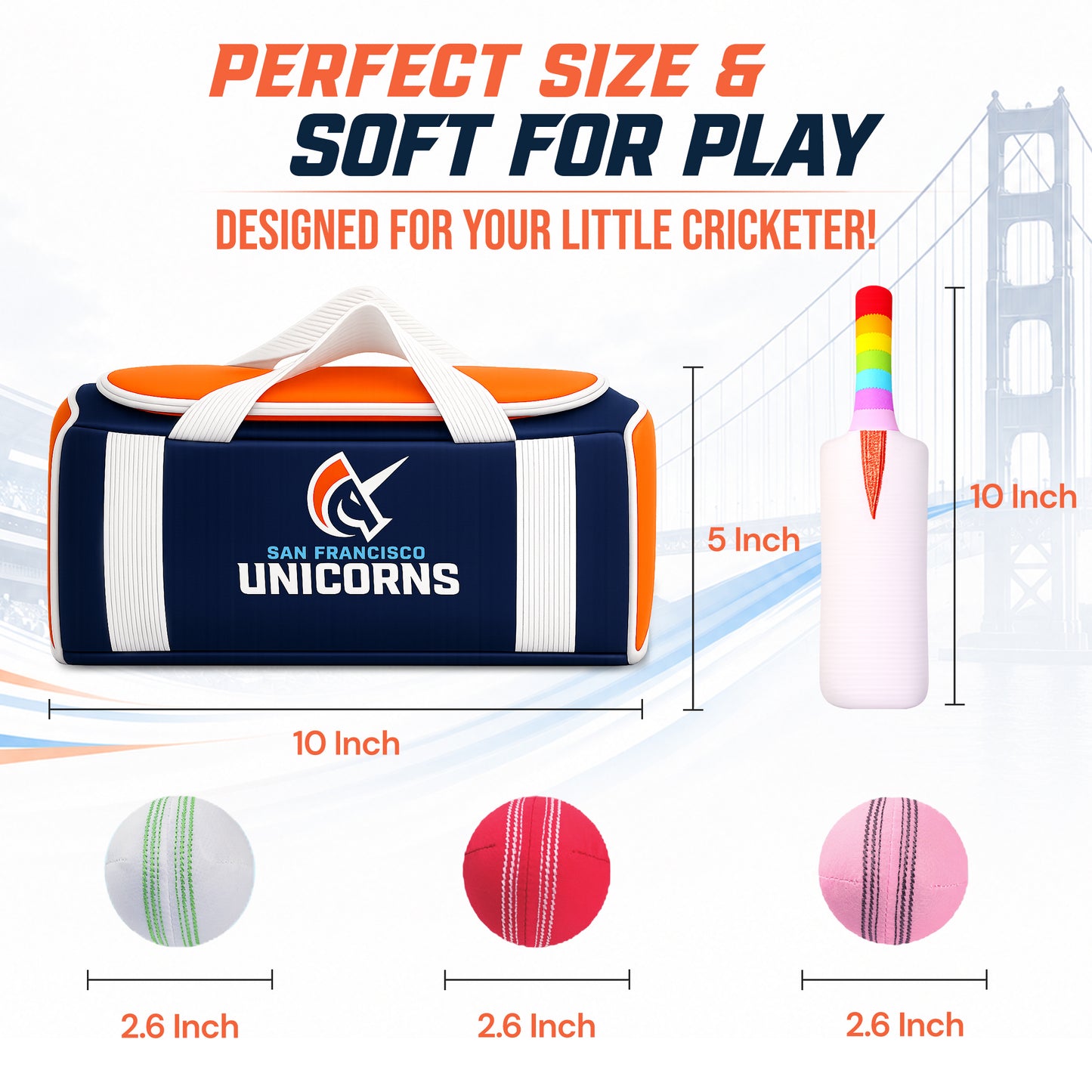 My First Cricket Kit - San Francisco Unicorns Edition