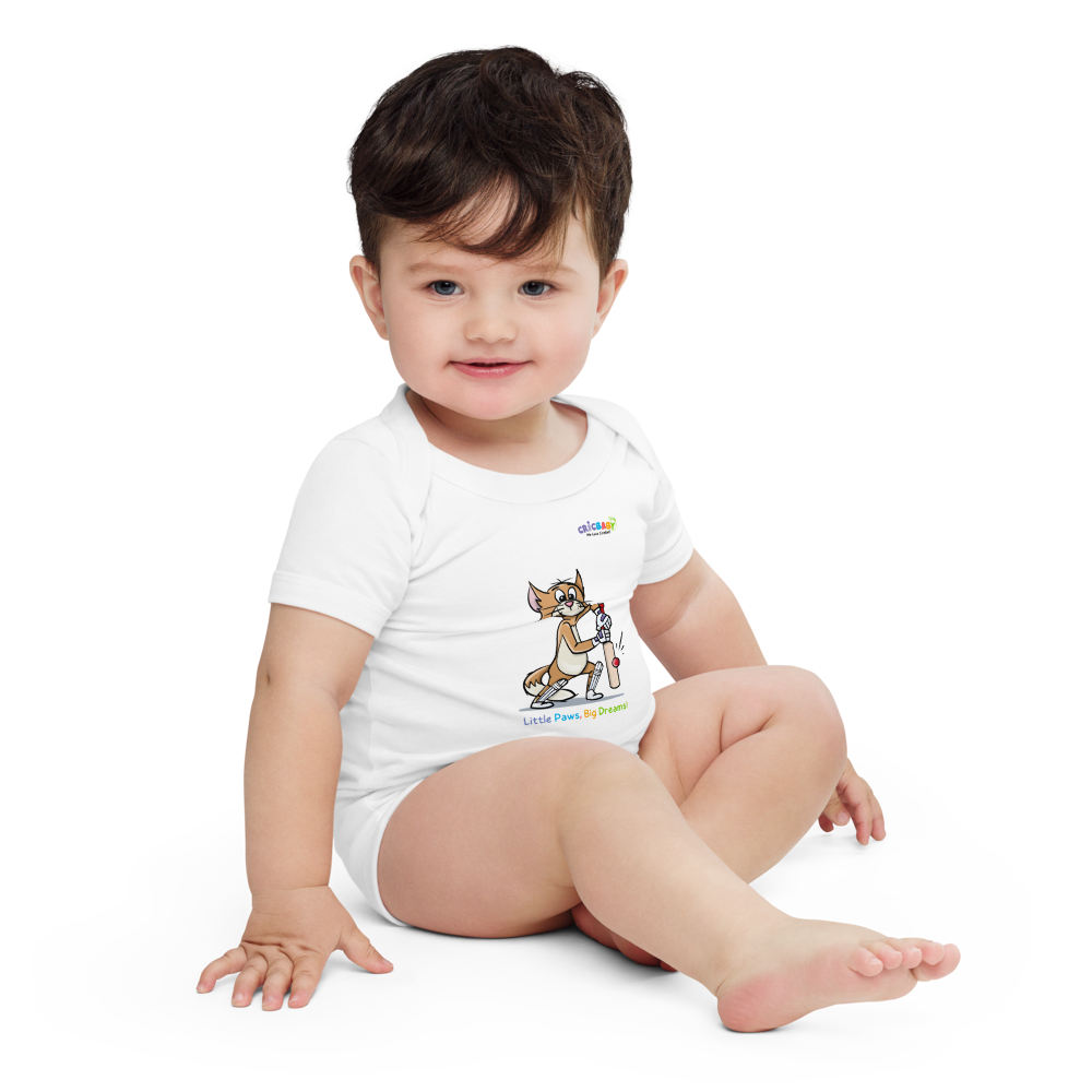 Little Paws, Big Dreams Baby short sleeve onesie