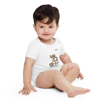 Little Paws, Big Dreams Baby short sleeve onesie
