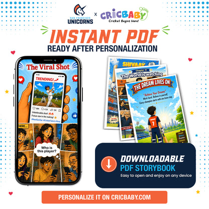 FREE Personalized Cricket Storybook for Your Child - (Limited time offer)