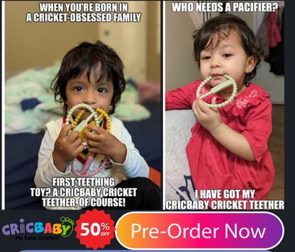 PRE ORDER CRICBABY Cricket Teether (2 Pack)