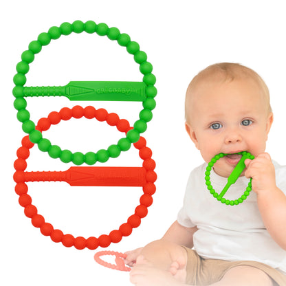 CRICBABY Cricket Bat and Ball Teether (2 Pack)